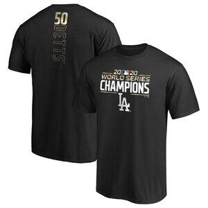 LA Dodgers 2020 World Series Champions Mookie Betts SS Men's Medium NWT